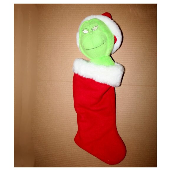 How the Grinch Stole Christmas Holiday 19" Plush Head Stocking - Picture 1 of 4
